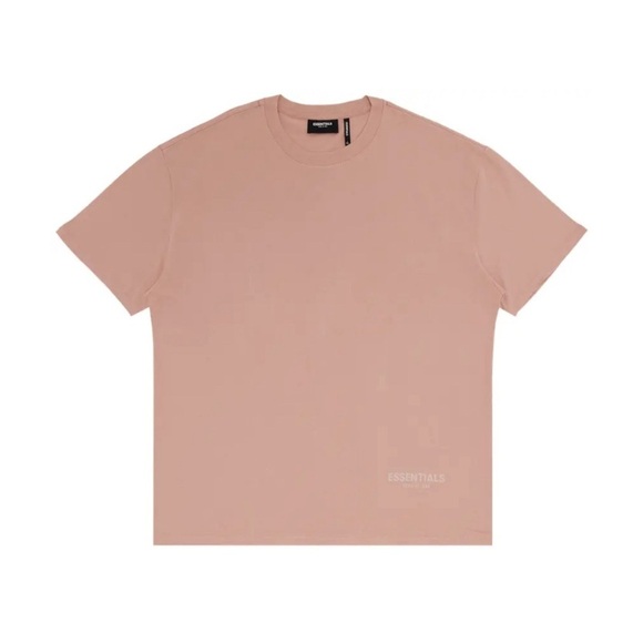 Fear of God FOG Men’s Essentials 3M Logo Blush Pink Boxy XL Shirt Authentic FW19 - Picture 2 of 10